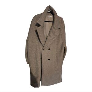 GLAMOROUS CURVE Double Breat Midi Teddy Coat - Size 20